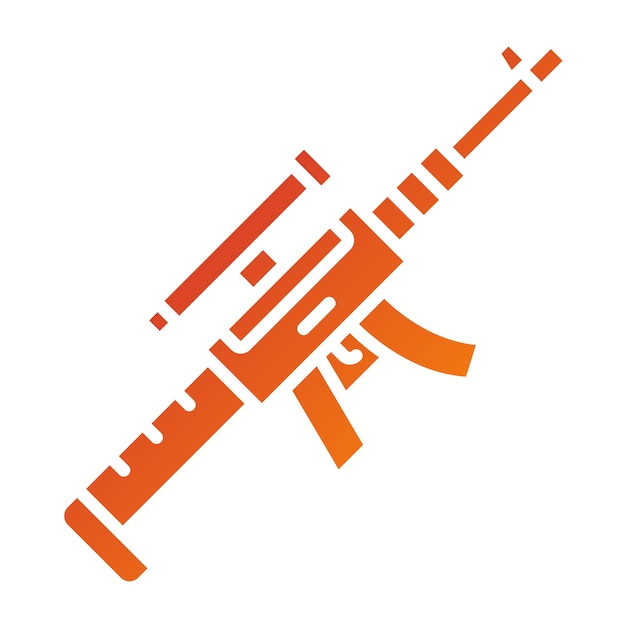 Estilo del icono del rifle de francotirador