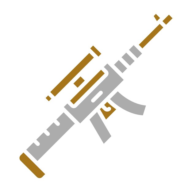 Estilo del icono del rifle de francotirador