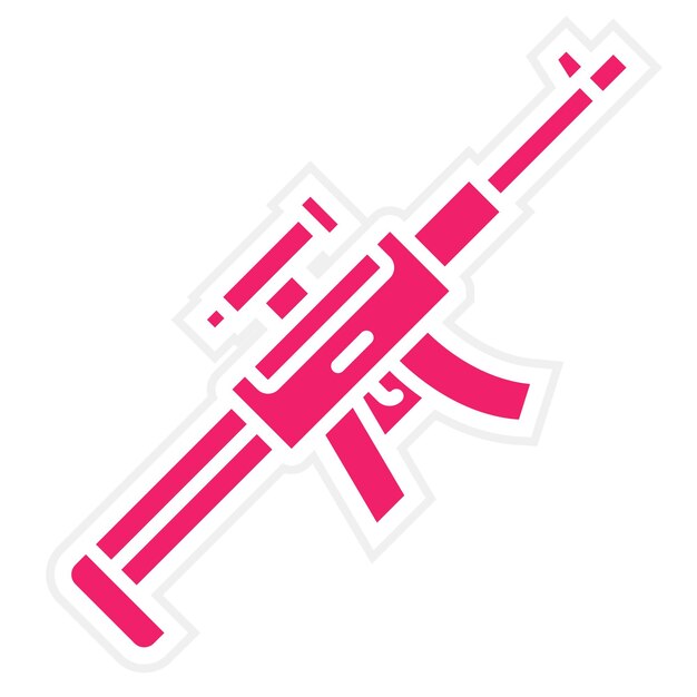 Estilo del icono del rifle de francotirador