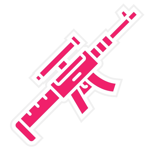 Estilo del icono del rifle de francotirador