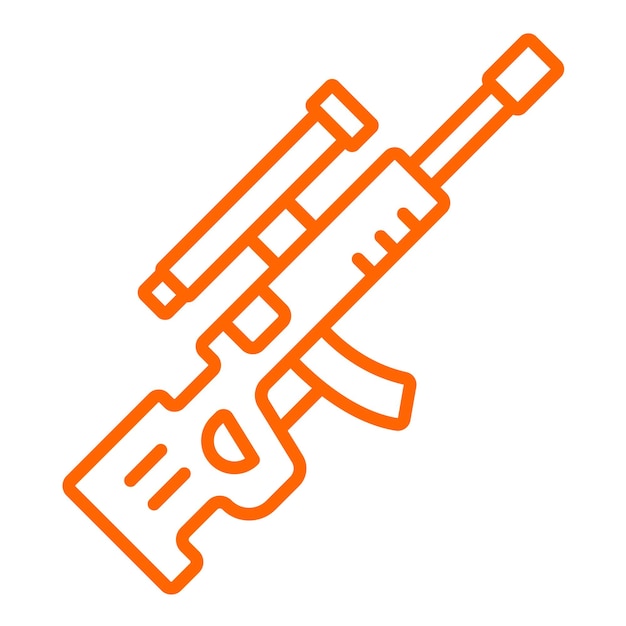 Estilo del icono del rifle de tirador designado