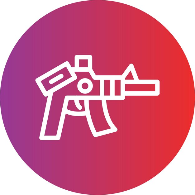Estilo del icono del rifle