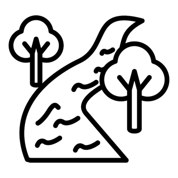 Estilo del icono del río
