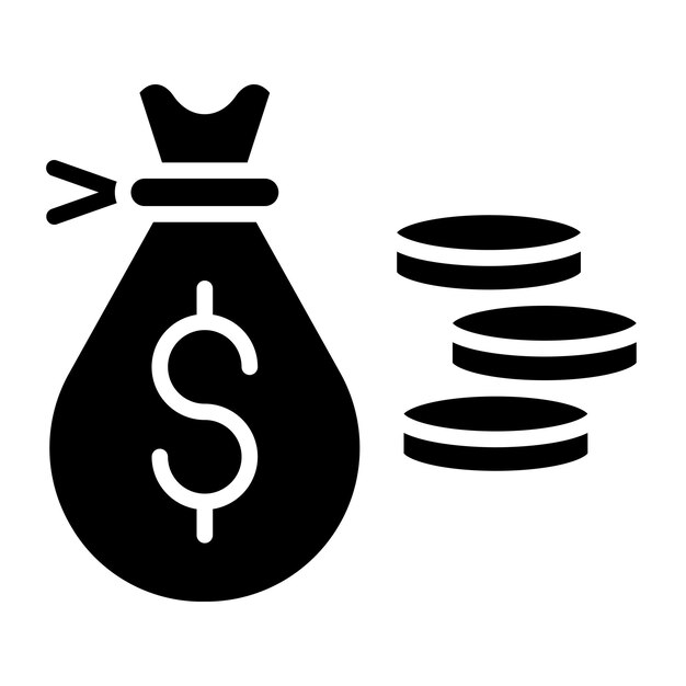 Estilo del icono de riqueza del diseño vectorial