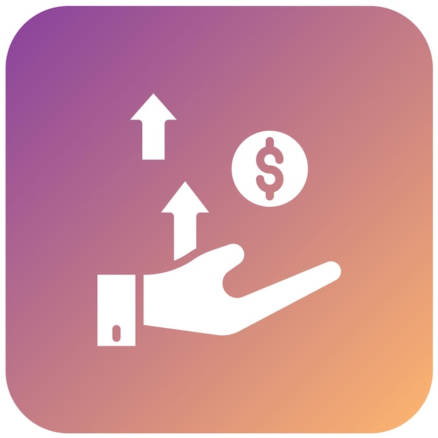 Estilo del icono de riqueza del diseño vectorial