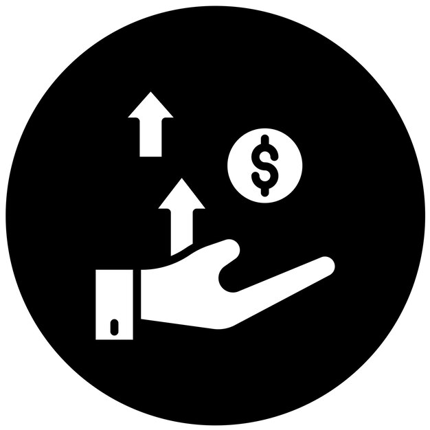 Estilo del icono de riqueza del diseño vectorial