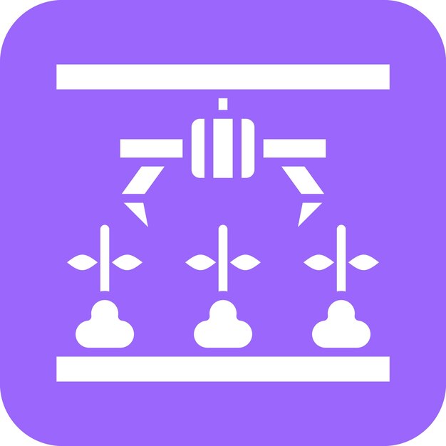 Estilo de icono de robot agrícola de diseño vectorial