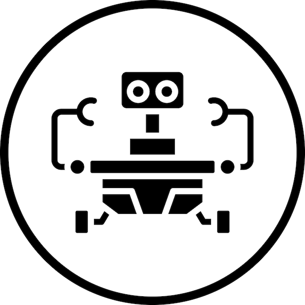 Estilo del icono del robot espacial