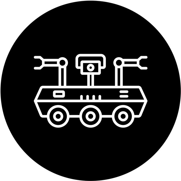 Estilo del icono del robot espacial