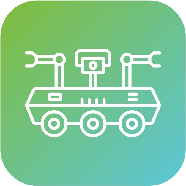 Estilo del icono del robot espacial