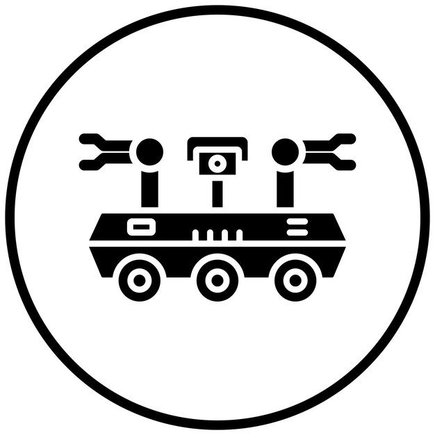 Estilo del icono del robot espacial