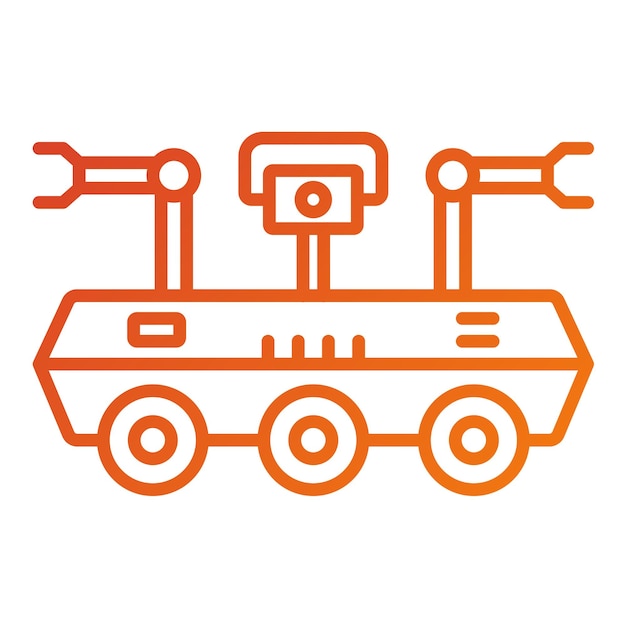 Estilo del icono del robot espacial