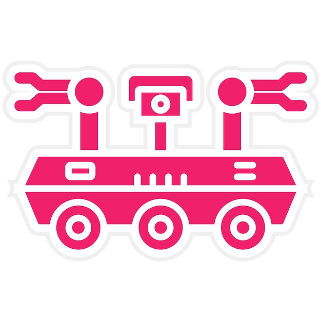 Estilo del icono del robot espacial