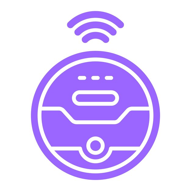 Estilo del icono del robot de vacío