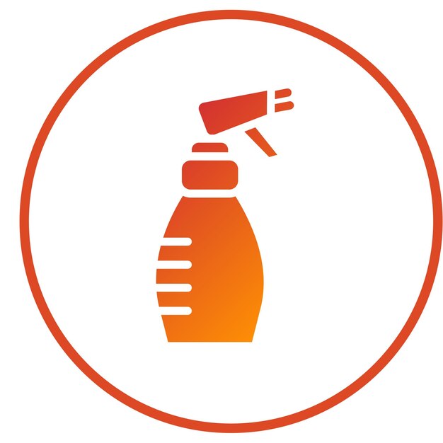 Estilo del icono del rociador de diseño vectorial