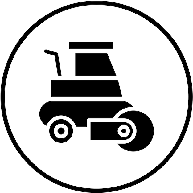Estilo del icono del rodillo de diseño vectorial