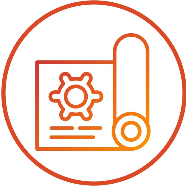 Estilo del icono del rollo de diseño vectorial