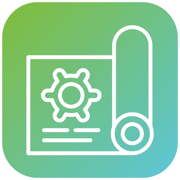 Estilo del icono del rollo de diseño vectorial
