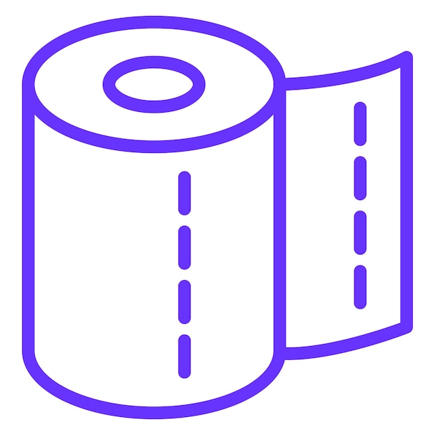 Estilo del icono del rollo de tejido