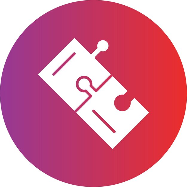Estilo de icono de rompecabezas de diseño vectorial