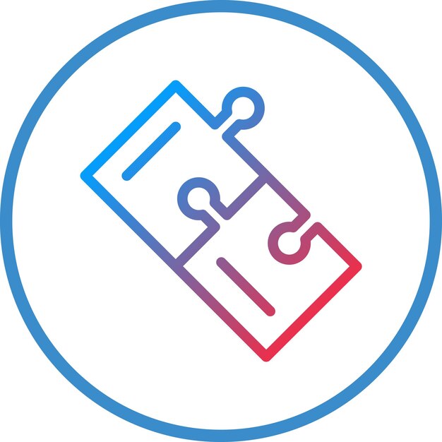 Estilo de icono de rompecabezas de diseño vectorial