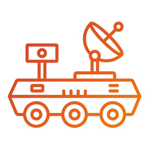 Estilo del icono del rover de Marte