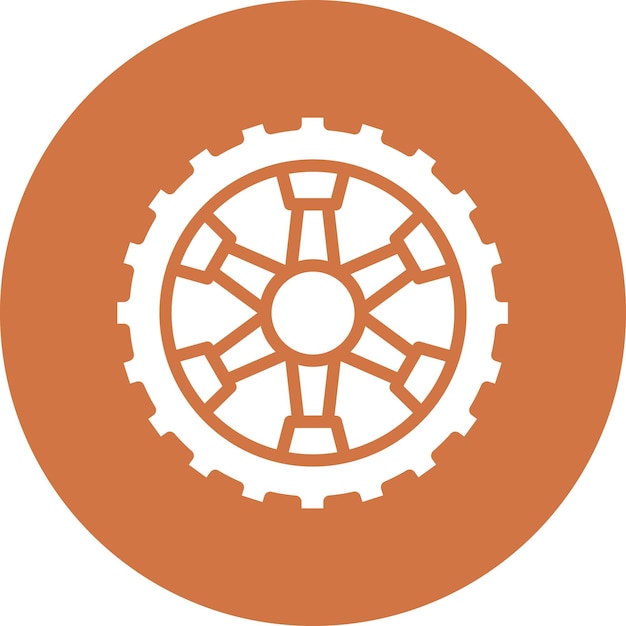 Vector estilo del icono de la rueda