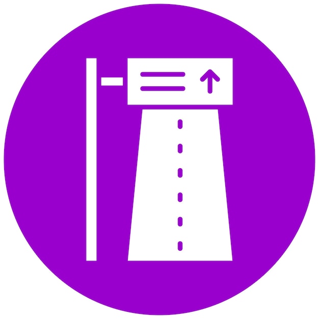 Estilo del icono de la ruta de diseño vectorial