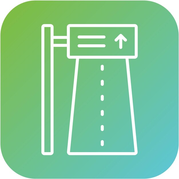 Estilo del icono de la ruta de diseño vectorial