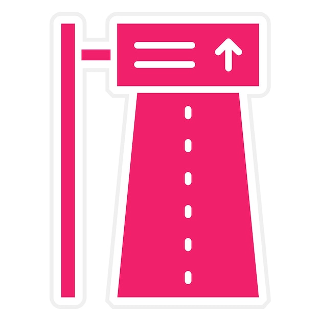 Estilo del icono de la ruta de diseño vectorial