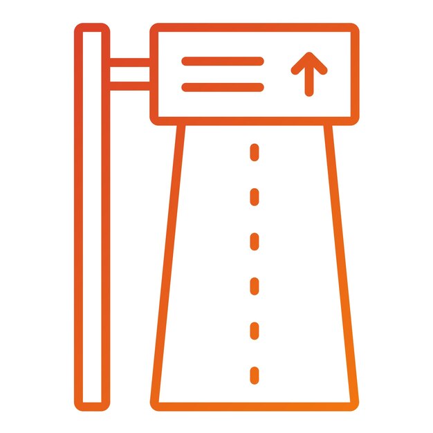 Estilo del icono de la ruta de diseño vectorial