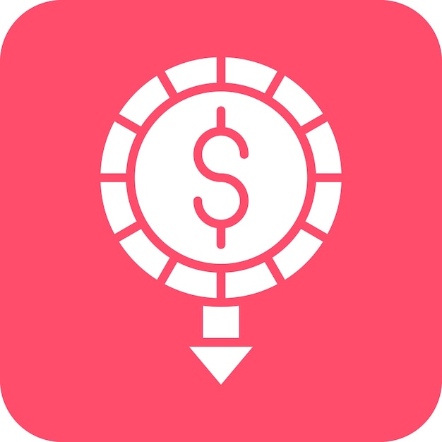 Estilo del icono del salario mínimo de diseño vectorial