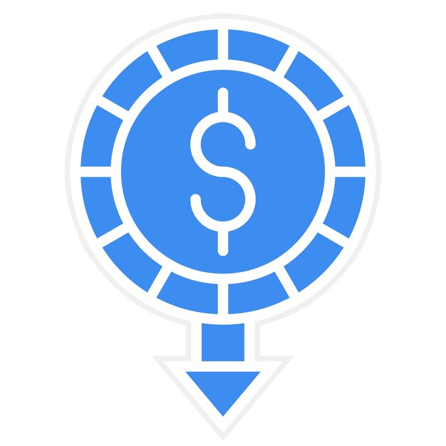 Estilo del icono del salario mínimo de diseño vectorial