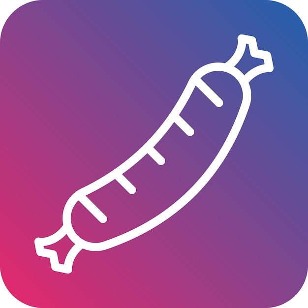 Estilo del icono de las salchichas