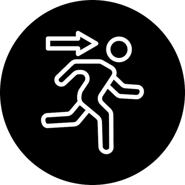 Estilo del icono de salida del diseño vectorial