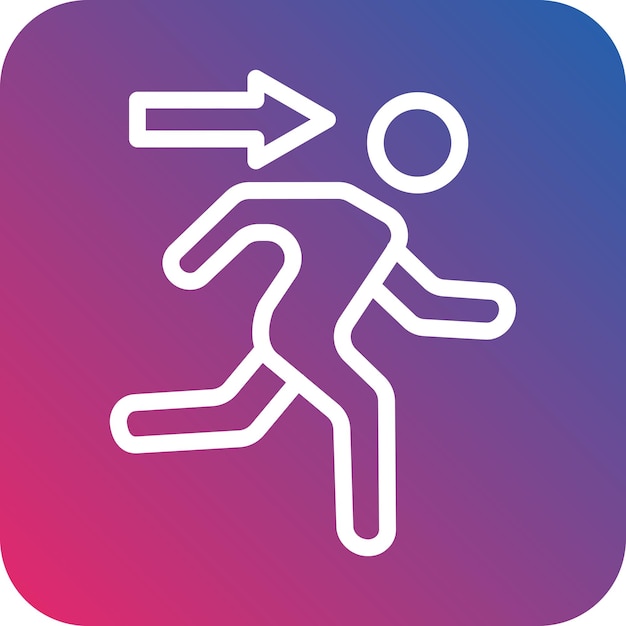 Estilo del icono de salida del diseño vectorial
