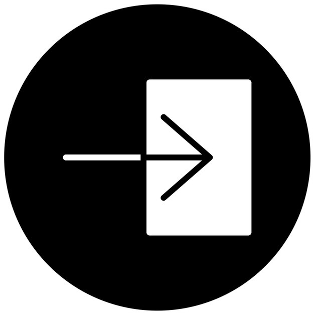 Estilo del icono de salida del diseño vectorial