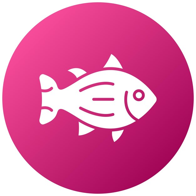 Estilo del icono del salmón