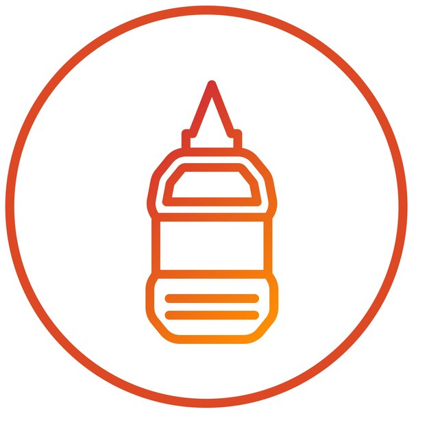 Estilo del icono de la salsa de diseño vectorial