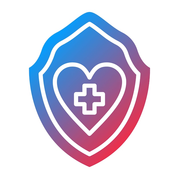 Estilo del icono de salud del diseño vectorial