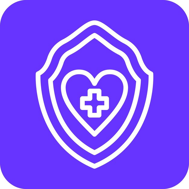 Estilo del icono de salud del diseño vectorial