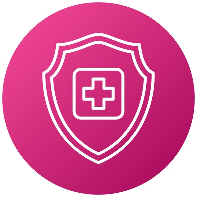 Estilo del icono de salud del diseño vectorial