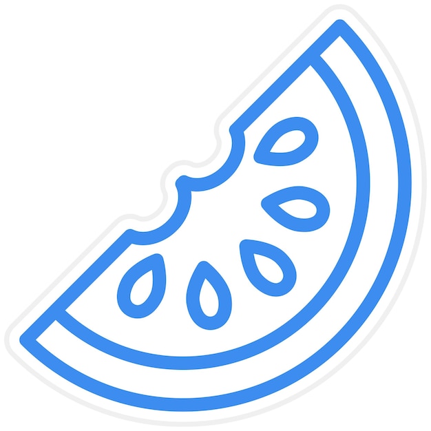Estilo del icono de la sandía