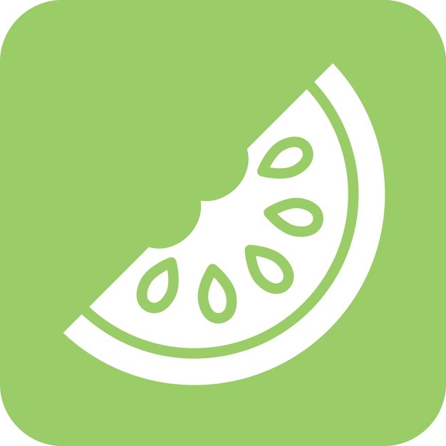 Estilo del icono de la sandía