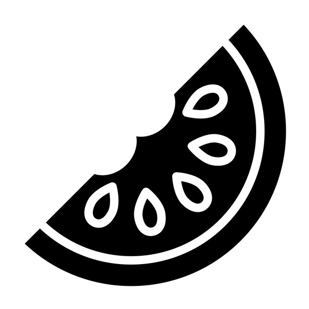 Estilo del icono de la sandía