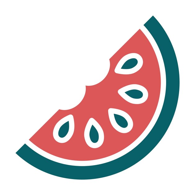 Estilo del icono de la sandía