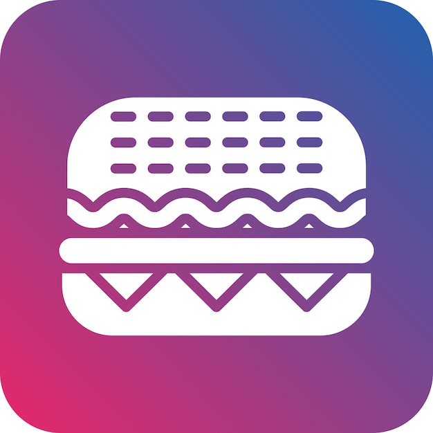 Estilo del icono del sándwich