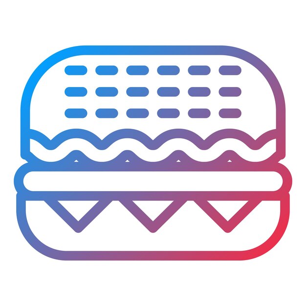 Estilo del icono del sándwich