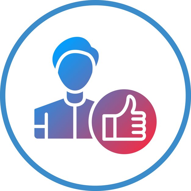 Estilo del icono de satisfacción del cliente