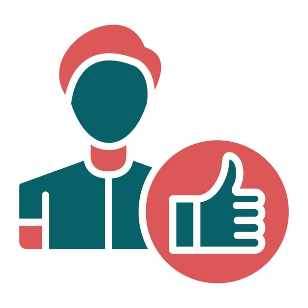 Estilo del icono de satisfacción del cliente